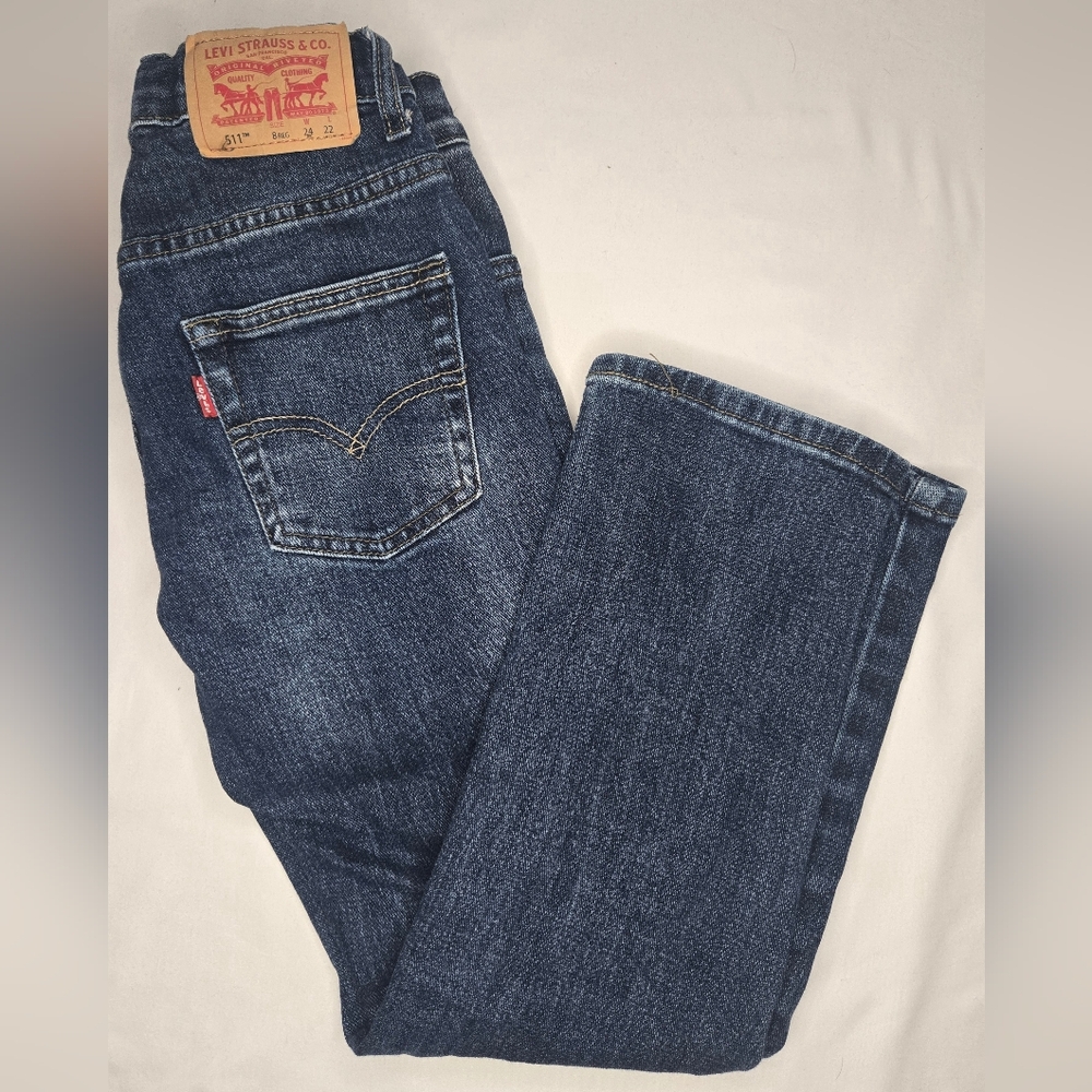 Levi's Kids Dark Indigo Straight Jeans